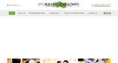 Desktop Screenshot of dtsbuildingconsultants.com.au